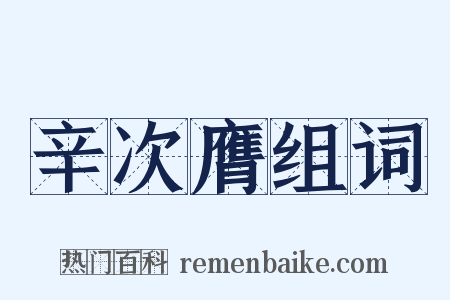 辛次膺组词是什么意思的图片